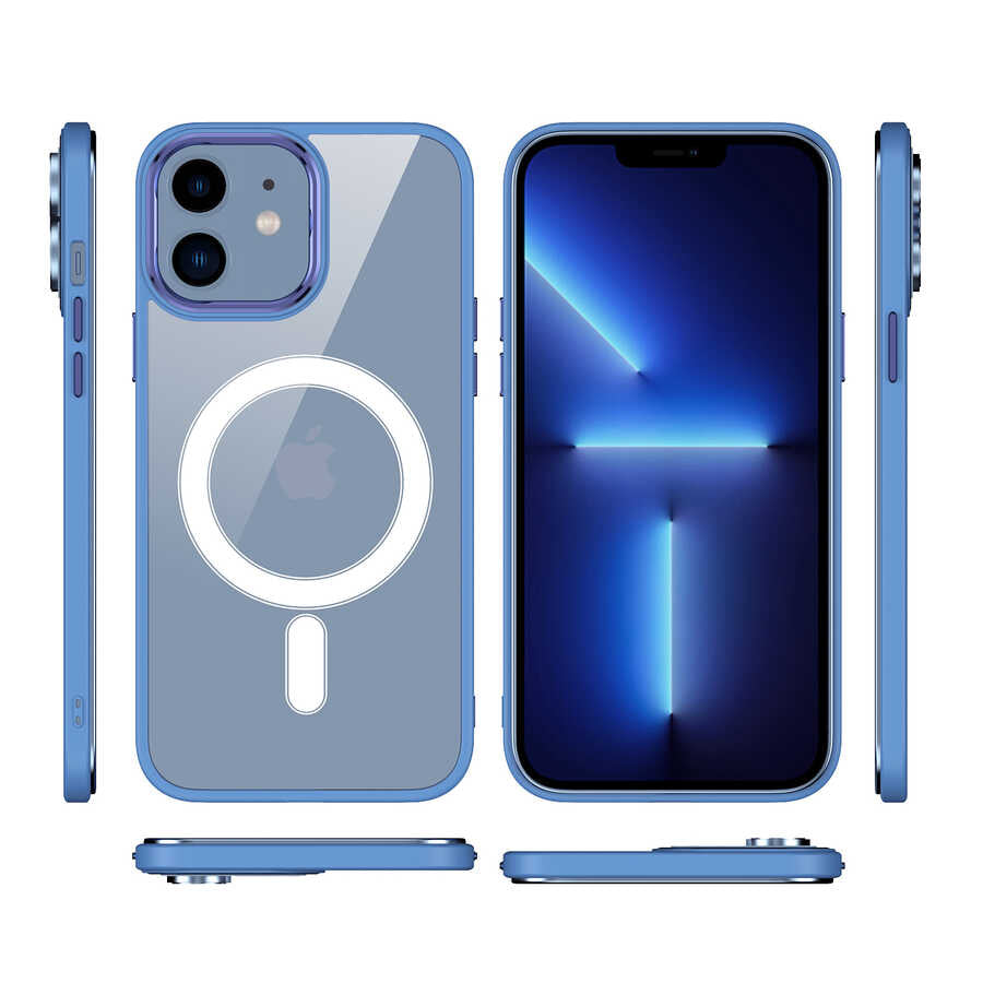 Cepax Chrome Magsafe iPhone 12 Kablosuz Şarj Özellikli Silikon Telefon Kılıfı - 2 Cepax Chrome Magsafe iPhone 12 Kablosuz Şarj Özellikli Silikon Telefon Kılıfı - 2